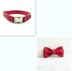 Pet Traction Collar Dog Collar (Option: Red Bset-XS)