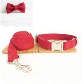 Pet Traction Collar Dog Collar (Option: Red Cset-M)