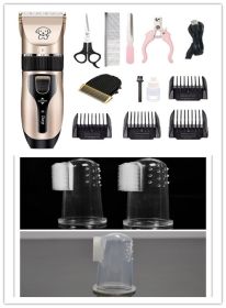 Dog Shaver Pet Teddy Cat Shaving Dog Hair Professional Hair Clipper (Option: Style D white 3pcs)